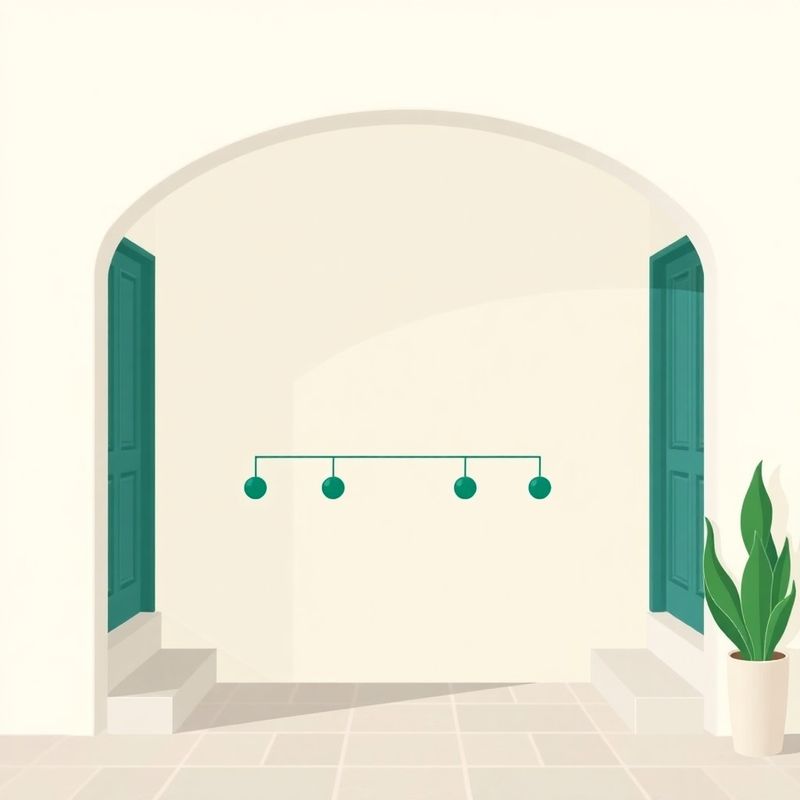 Flat illustration of a content pipeline diagram with forest-green nodes